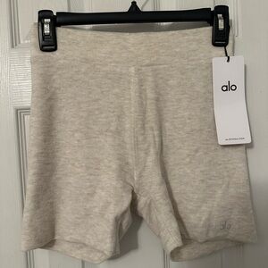 Alolux High-Waist Me Time Short- Oatmeal Heather, small
